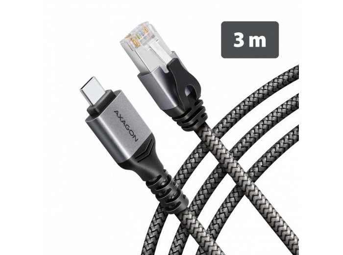 ADE-CM30 USB-C Gigabit Ethernet adapter z zintegrowanym kablem sieciowym CAT6 RJ-45 3 m