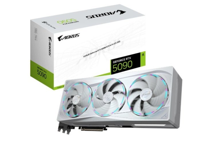 Karta graficzna RTX 5090 AORUS STEALTH ICE 32GB 512BIT GDDR7 3DP/HDMI