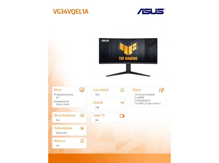 Monitor 34 cali VG34VQEL1A