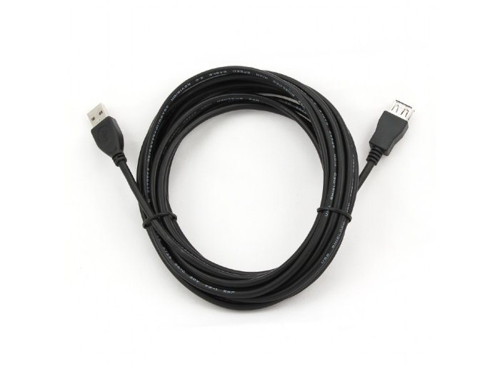 Przedłużacz USB 2.0 typu AM-AF 4.5m czarny