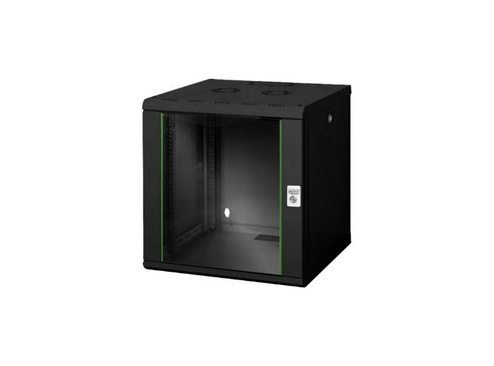 Digitus Szafa sieciowa wisząca Unique 19" 12U rack 600x600, drzwi szyba, czarny, niedzielona, złożona, 100kg