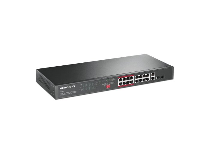 Przełącznik MS118CP 16-Port 10/100M + 2-Port G Rack Sw16PoE