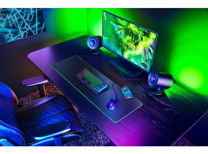 Razer Nommo V2 Pełny zasięg Czarny Przewodowy i Bezprzewodowy
