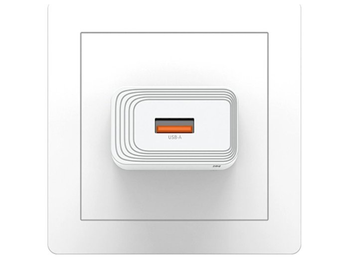 Ładowarka sieciowa T69 18W USB-A biała