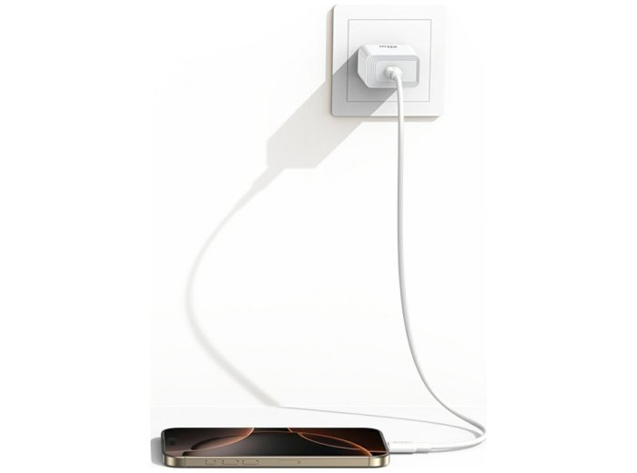 Ładowarka sieciowa T69 20W USB-C biały