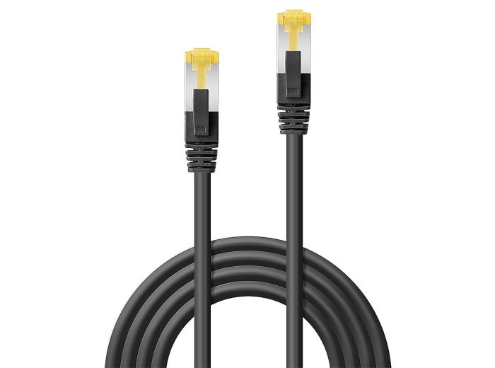 Lindy 47624 kabel sieciowy Czarny 1 m Cat6a U/UTP (UTP)