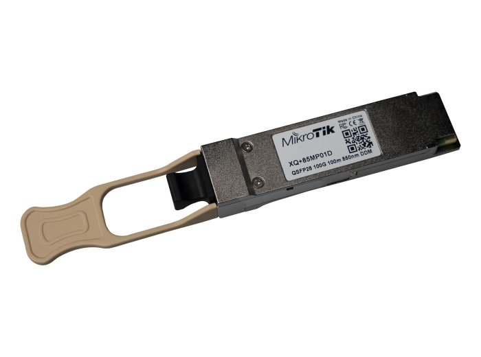 Mikrotik XQ+85MP01D moduł przekaźników sieciowych Swiatłowód 100000 Mbit/s QSFP28 850 nm