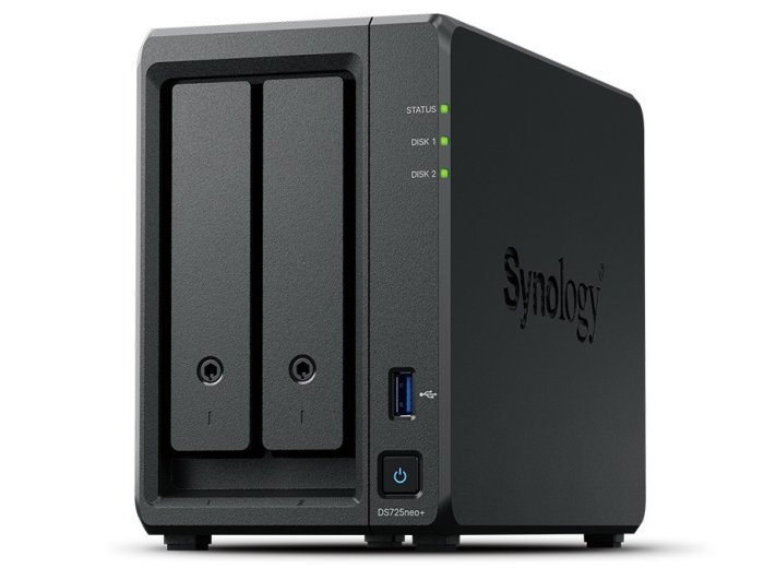 Serwer NAS DS725neo+ 2x0HDD 2,6Ghz 1x4GB DDR4 1x1GbE 2,5GbE