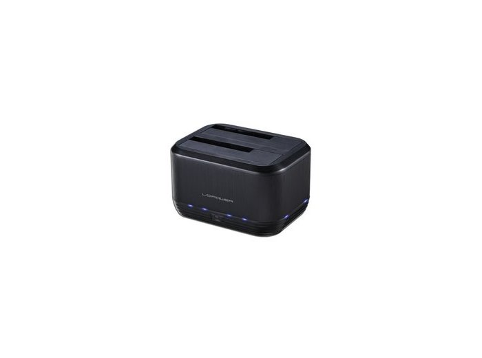 LC-Power LC-DOCK-U3-III stacja dokująca do dysków twardych USB 3.2 Gen 1 (3.1 Gen 1) Type micro-B Czarny