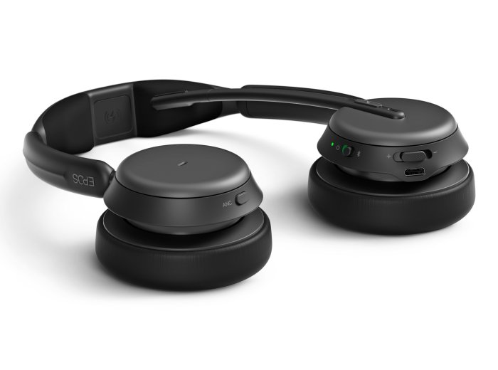 Zestaw słuchawkowy EPOS IMPACT 1061 ANC Bezprzewodowy Opaska na głowę Biuro/centrum telefoniczne Bluetooth Podstawka do ładowania Czarny