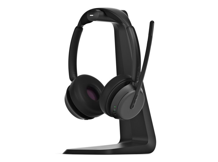 Zestaw słuchawkowy EPOS IMPACT 1061 ANC Bezprzewodowy Opaska na głowę Biuro/centrum telefoniczne Bluetooth Podstawka do ładowania Czarny
