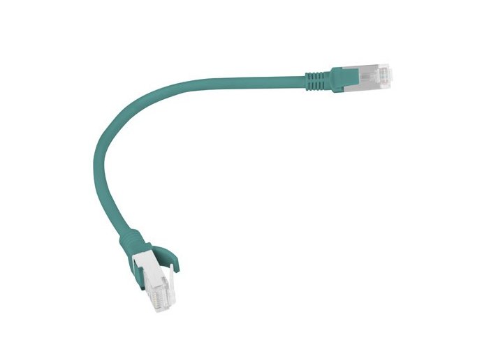 Patchcord UTP Lanberg PCU6-10CC-0025-G (RJ45 - RJ45 ; 0,25m; UTP; kat. 6; kolor zielony)