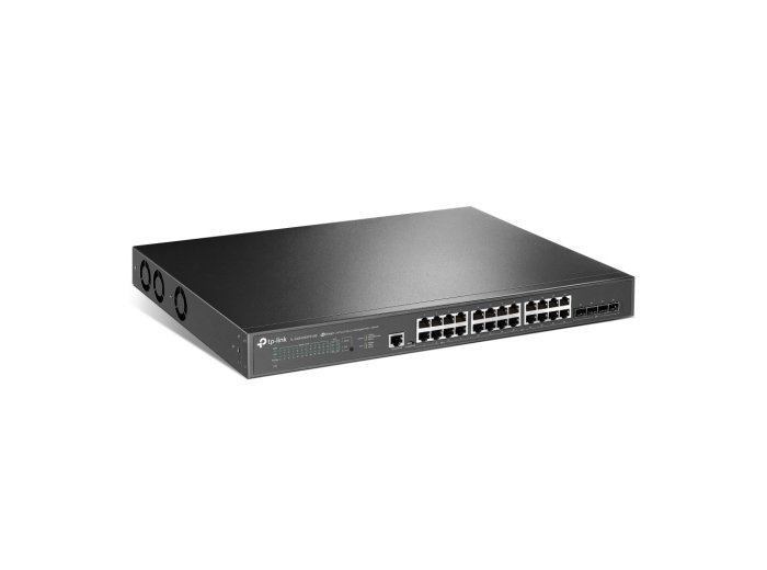 TP-Link JetStream TL-SG3428XPP-M2 przełącznik sieciowy Zarządzany L2+ 2.5G Ethernet (100/1000/2500) Obsługa PoE 1U Czarny
