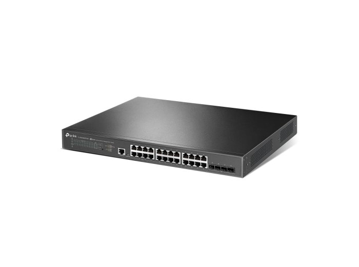 TP-Link JetStream TL-SG3428XPP-M2 przełącznik sieciowy Zarządzany L2+ 2.5G Ethernet (100/1000/2500) Obsługa PoE 1U Czarny