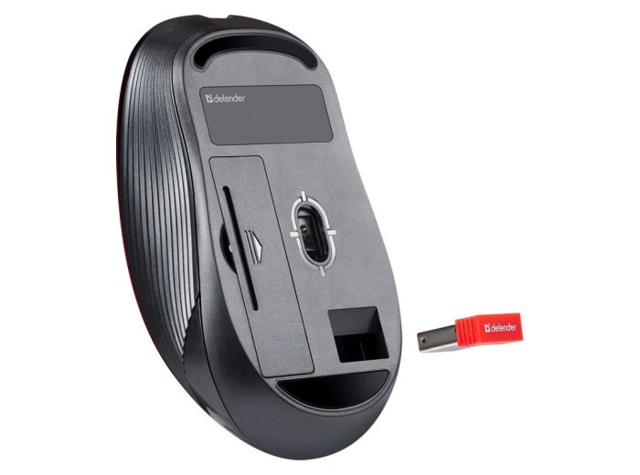 DEFENDER MYSZ BEZPRZEWODOWA GASSA MM-105 RF SILENT CLICK CZARNA 52105