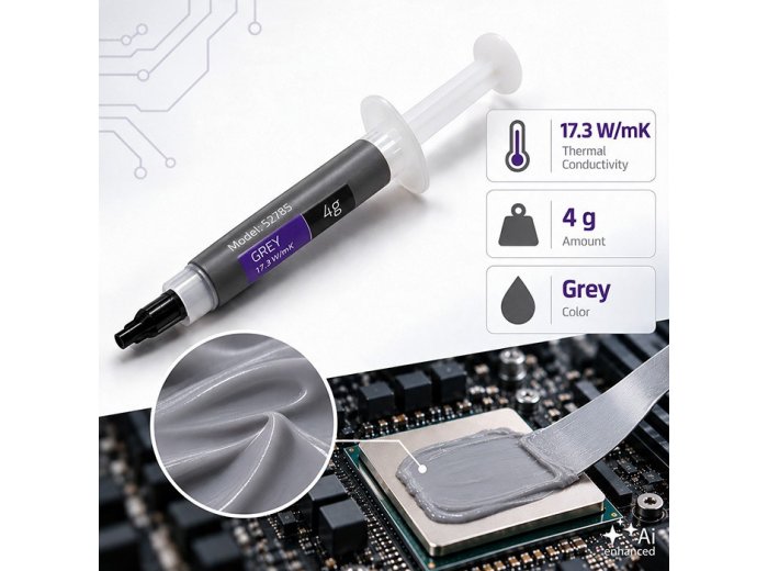 Pasta termoprzewodząca 17.3W/m-K | 4g | szara