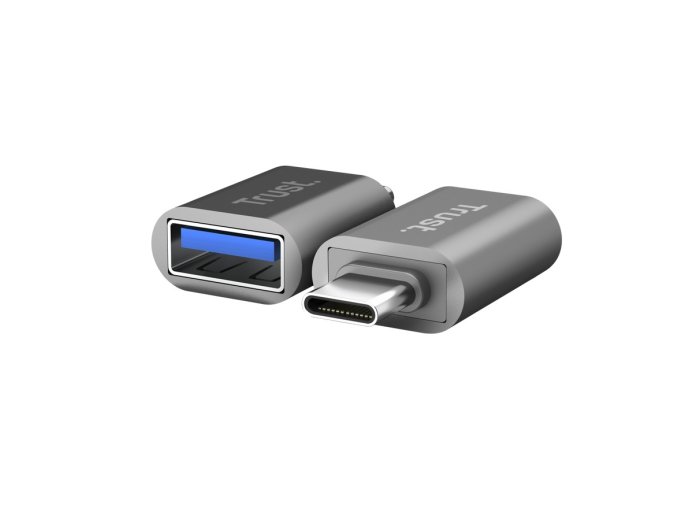 Adapter USB-C do USB-A 3.2 Calyx, dwu-pak szary