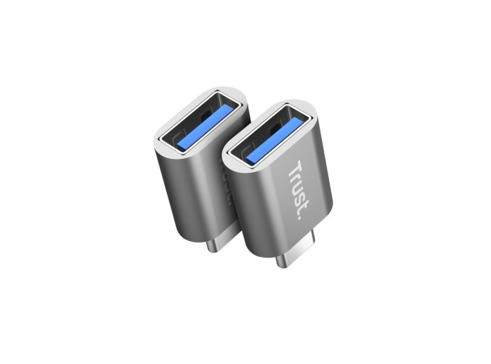 Adapter USB-C do USB-A 3.2 Calyx, dwu-pak szary