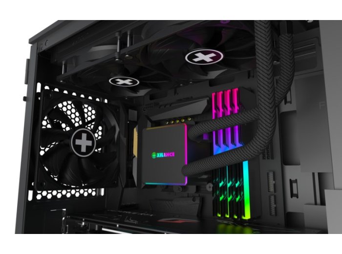 Xilence LiQuRizer RGB XC982 Procesor Zestaw do chłodzenia płynami 12 cm Czarny