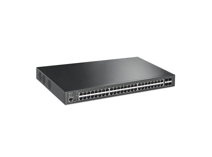 TP-Link JetStream TL-SG3452XP przełącznik sieciowy Zarządzany L2+ Gigabit Ethernet (10/100/1000) Obsługa PoE 1U Czarny
