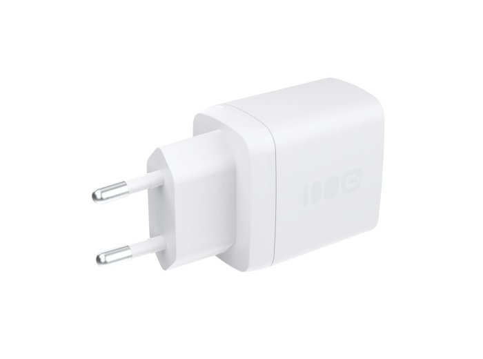 Ładowarka sieciowa 30W 1xUSB-C 1xUSB-A biała