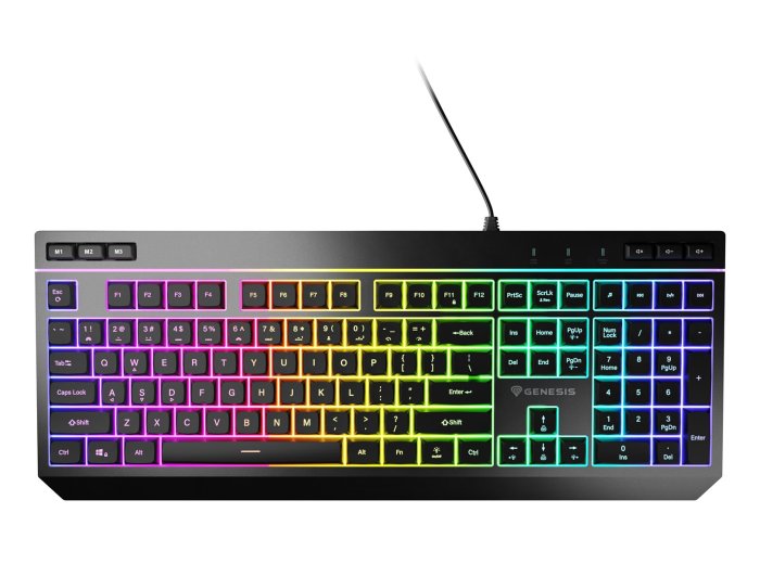 GENESIS Rhod 530 klawiatura Gaming USB QWERTY US English Czarny