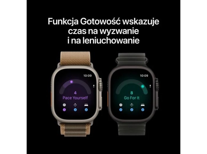 Smartwatch Watch Ultra 4 GPS + Cellular, koperta 49mm z tytanu w kolorze naturalnym, opaska Alpine w kolorze pustynnym - rozmiar M