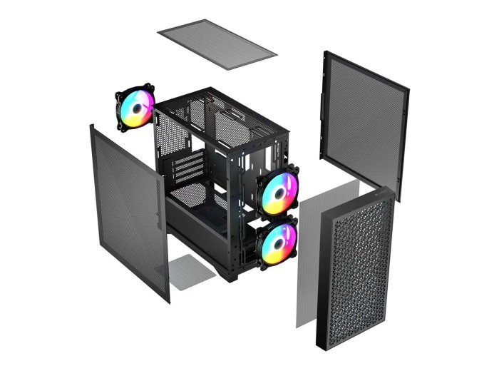 Obudowa Logic DART PRO ARGB MINI USB-C Czarna