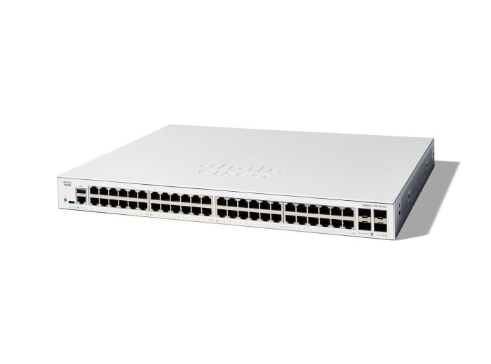 Cisco C1300-48T-4G łącza sieciowe Zarządzany L2/L3 Gigabit Ethernet (10/100/1000) Biały