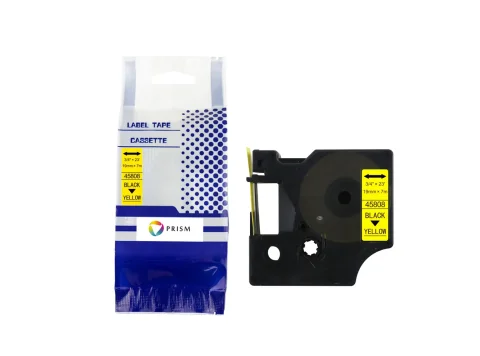 PRISM Dymo Taśma D1 45808 19mm x 7m S0720880 czarny na żółty