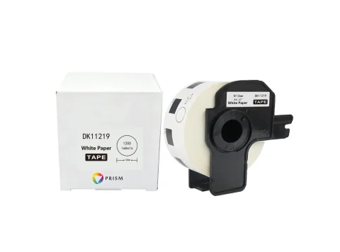 PRISM Brother etykieta DK-11219 12mm 1200szt czarny na białym