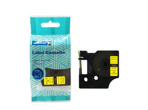 Taśma DYMO D1 18433 19mm x 5.5m S0718470 czarny na żółtym zamiennik