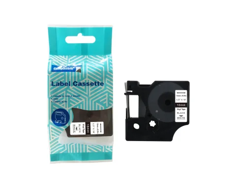 Taśma DYMO D1 18444 12mm x 5.5m S0718600 czarny na białym zamiennik