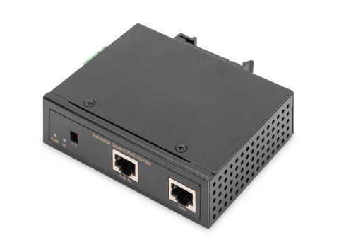 Splitter PoE+ przemysłowy. Gigabit, 802.3bt