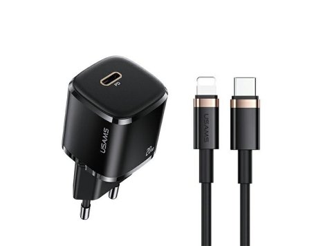 Ładowarka sieciowa 1xUSB-C T36 20W + kabel Lightning PD3.0 Fast Charging