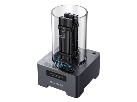 GRAUGEAR G-M2DK-CL-20G stacja dokująca do dysków twardych USB 3.2 Gen 2x2 Type-C Czarny