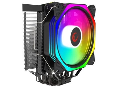 Chłodzenie CPU Rampage OCTAGONC50-BLACK LGA1700/AM5 1800RPM wentylator 120mm ARGB PWM