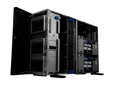 HPE ProLiant ML350 Gen11 4510 12-core 64GB-R MR408i-o 8SFF 2x960GB SSD 2x1000W RPS EU Server P71671-425