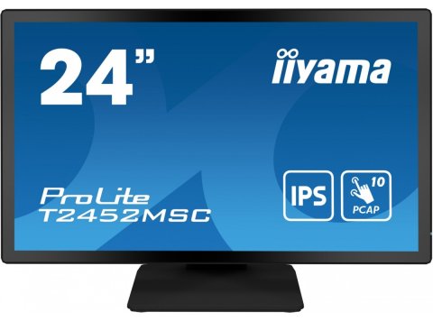 Monitor komputerowy iiyama ProLite T2452MSC-B1 23.8 cali 1920 x 1080 px Full HD LCD Ekran dotykowy Czarny