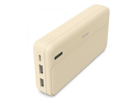 Power pack 20000 mAh 2xUSB-A piaskowy