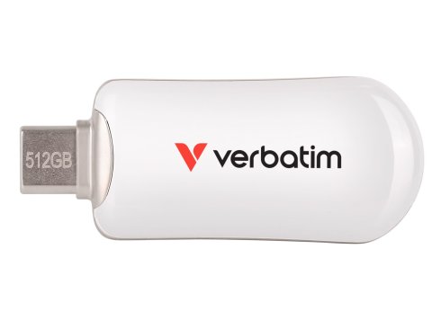 Pamięć flash USB-C STICK 512 GB Verbatim Plectra Biała
