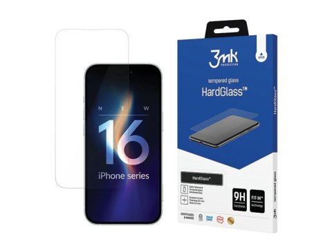 HardGlass iPhone 16 6,1"szkło hartowane 9H