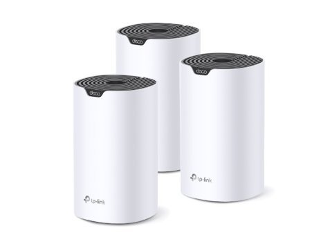 TP-Link Deco S7 (3-pack) Dual-band (2.4 GHz/5 GHz) Wi-Fi 5 (802.11ac) Biały, Czarny Wewnętrzne