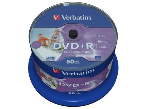 DVD+R 16x 4.7GB 50P CB Printable NO ID 43512