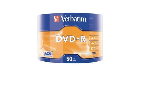 DVD-R 16x 4.7GB 50P SP Matt Silver Wrap 43788