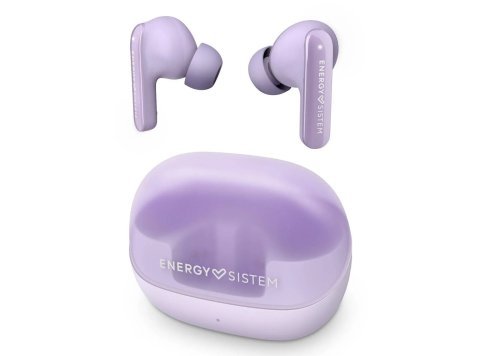 Słuchawki bezprzewodowe Energy Sistem True Wireless Earphones Serenity ANC z mikrofonem, Bluetooth, kolor lawendowy, ANC