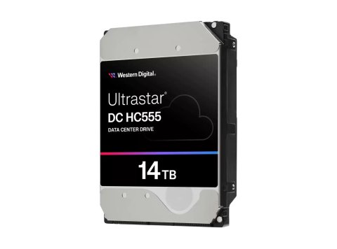 Dysk serwerowy HDD Western Digital Ultrastar DC HC555 WUH722014CL5204 (14 TB; 3.5"; SAS)