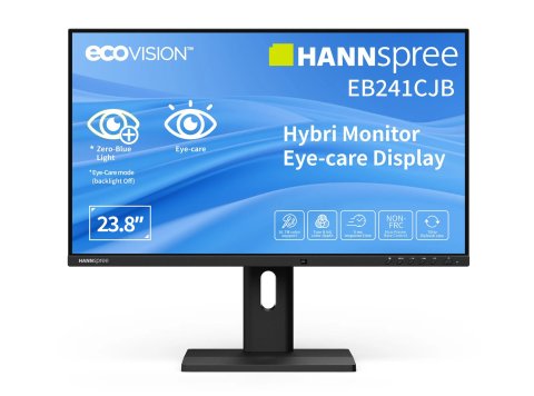 Hannspree Hybri Monitor EB241CJB monitor komputerowy 60,5 cm (23.8") 1920 x 1080 px Full HD LCD Czarny