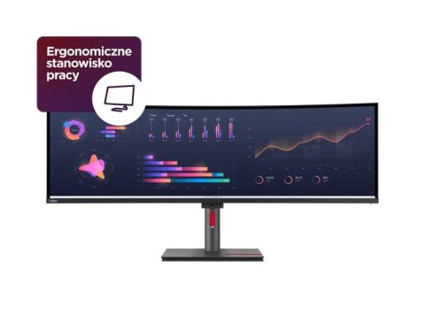 Monitor 49.0 cali ThinkVision P49w-30 WLED 63DBRAT1EU