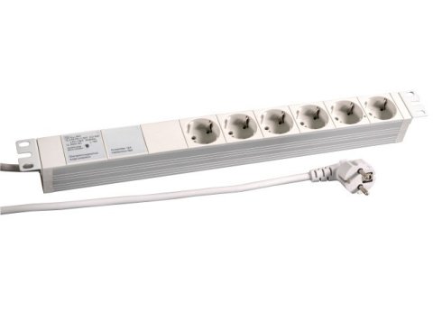 EFB Elektronik 691689K rozgałęziacz 2 m 6 x gniazdo sieciowe Wewnętrzna Szary